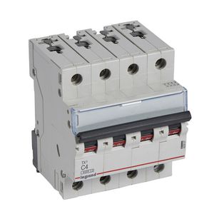 Installatieautomaat MCB TX3 4-polig C-karakteristiek 4A 6000A