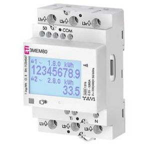 3 fase kWh-meter 80A SO puls M-Bus EVSE MID