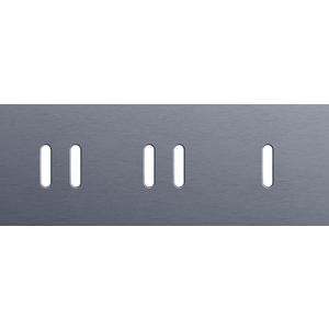 Afdekplaat 3-voud horiz. 71mm centerafst. 226-56704