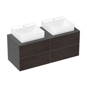 Console 1370/550 met 2 uitsparingen.en countertop Xevolos E