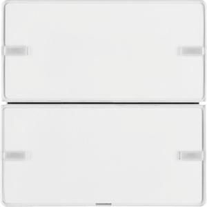 Drukknop opzetmodule 2-v tekstv. berker Q.1/Q.3/Q.7 polarwit