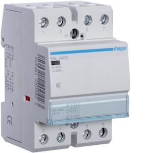 Magneetschakelaar 40A 4 maak geruisarm 12V AC/DC 50Hz