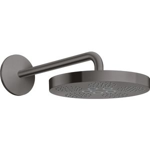 Hoofddouche 280 1 met douchearm straalsoort Brushed Black Chrome AX One