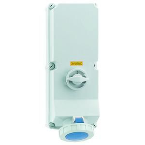 Wandcontactdoos 6h 125A 3P 230V IP67 460x180 A/V Ni