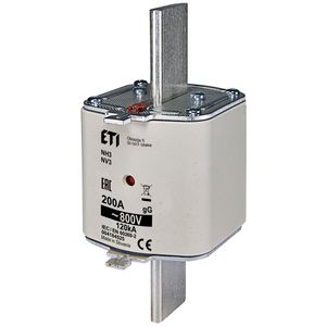 Zekering NH3 gG 200A/800V VVE=3