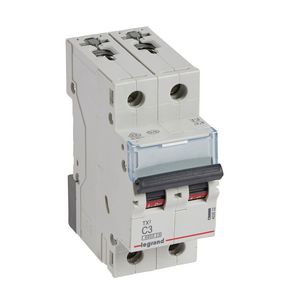 Installatieautomaat MCB TX3 2-polig C-karakteristiek 3A 6000A