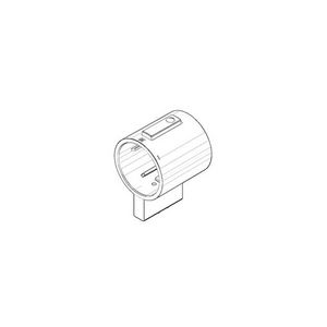 Greep voor thermostaat 48x50x46mm Champagne
