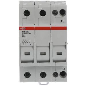 Zekeringhouder E90 3P+N 32A 10,3x38mm met indicatie