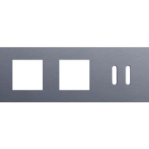 Afdekplaat 3-voud horiz. 71mm centerafst. 226-56708