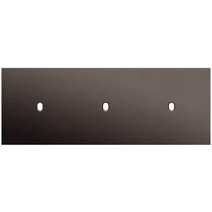 3-voudige afdekplaat horizontaal 71mm centerafstand voor drie enke