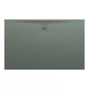 Douchevloer 1600x1000mm rechthoekig concrete afvoer aan lange zijde