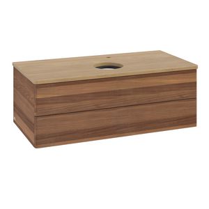 Wastafelonderkast Antao 1000x360x500mm Warm Walnut K20051HM