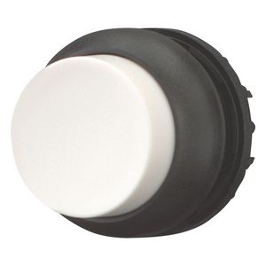 Drukknop hoog wit terugverend M22S-DH-W