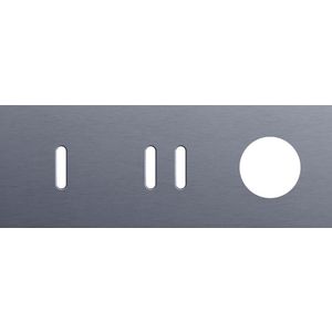 Afdekplaat 3-voud horiz. 71mm centerafst. 226-56718