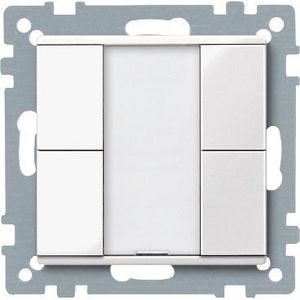 Impulsdrukker 2-voudig plus Polarwit Systeem M KNX