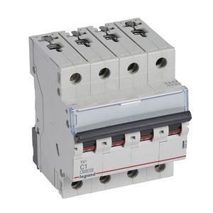 Installatieautomaat MCB TX3 4-polig C-karakteristiek 1A 6000A