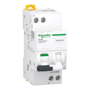 Aardlekautomaat 1-polig + Nul 10A B-Karakteristiek 4500A Acti9 iCV40