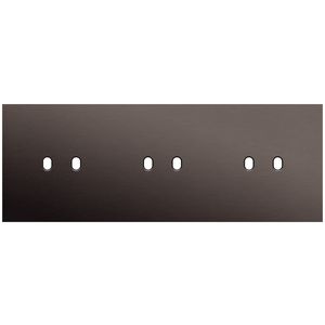 3-voudige afdekplaat horizontaal 71mm centerafstand voor drie twe