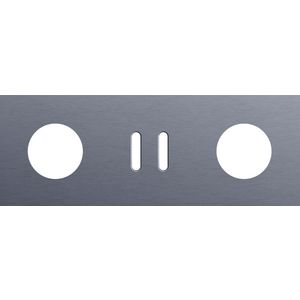 Afdekplaat 3-voud horiz. 71mm centerafst. 226-56719