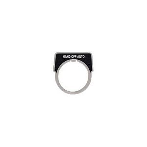 Schild 40x43mm etiketHAND-OFF-AUTO" Harmony 9001K