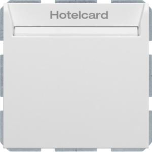 Hotelkaart-relaisSchakelaar berker S/B polarwit mat
