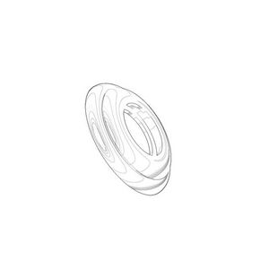 Rozet 55x26,3x10mm chr