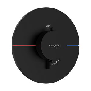 Afbouwdeel ShowerSelect Comfort S thermostaat mat zwart