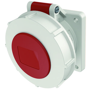 Inbouwwandcontactdoos 32A 4-polig  3H 400-440V IP67 HW/VN