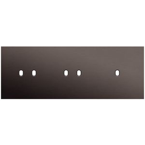 3-voudige afdekplaat horizontaal 71mm centerafstand voor twee twee