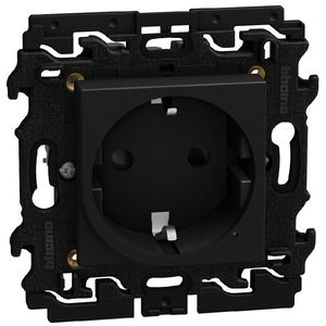 Light Now WN - Wandcontactdoos 2P+A 2 modules - zwart