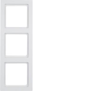 Afdekraam 3-v berker Q.3 polarwit soft-finish