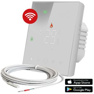 Thermostaat WIFI met temperatuur sensor wit