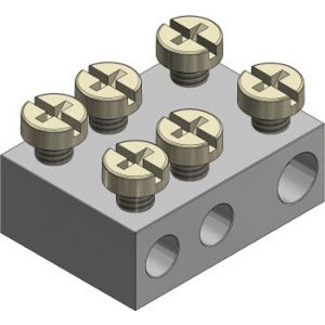 Aftakklem 1x25 + 2x6mm² gesloten