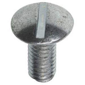 Doos a 100st. Metaalschroef M6x10mm platte bk Steelies