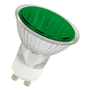 Hoogvolt halogeenreflectorlamp GU10 PAR16 230V 50W 25D groen
