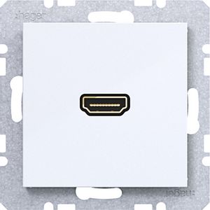 HDMI-contactdoos met 90gr. stekkeraansluiting, A.x/C.x, lich