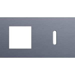 Afdekplaat 2-voud horiz. 71mm centerafst. 226-56806