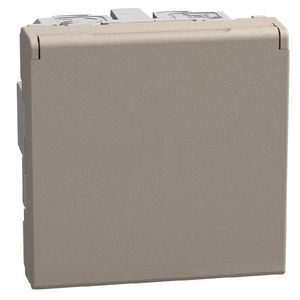 Doos a 20st. Light Now Wandcontactdoos 2P+Penaarde met klapdeksel - 2 mo