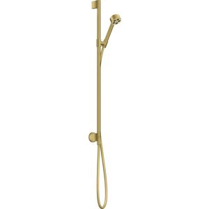 Doucheset AXOR One 75 1 straalsoort wandaansluiting Brushed Brass
