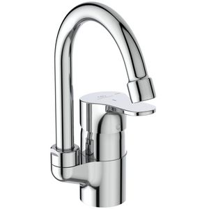 Wastafelmengkraan 85x162x225mm chroom 5l/min m. waste Cerabase