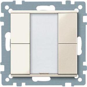 Impulsdrukker 2-voudig plus Wit Systeem M KNX