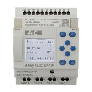 Easy E4, 12/24V DC, 24V AC, 8DI (4 als analoog te gebruiken)