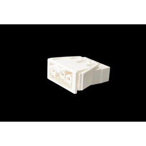Chassisdeel 3-polig female wit vergrendel plug-in connect (AC166 GEBU/ 3 w) VVE=10