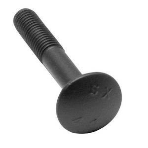 Doos a 100st. Slotbout DIN603 M8x60mm zwart gecoat