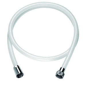 Slang verstevigd ff1/2" pvc wit l.0,80 m