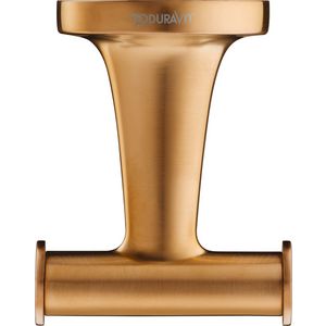 Starck T Handdoekhaak doppelt Brons Geborsteld 60x76x50mm