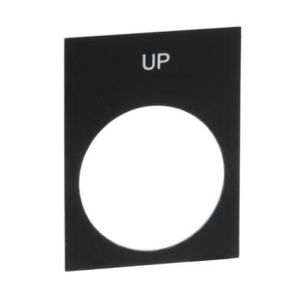 Schild 30x40mm etiket 8x27mm Zwart/wit Harmony XB4/XB5