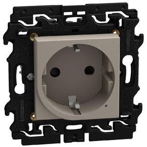 Light Now WN - Wandcontactdoos2P+A 2 modules - stone
