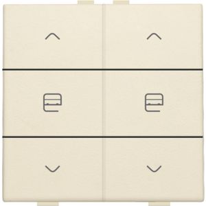 Dubbele motorsturingsbediening Home Control cream