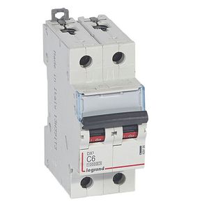 Installatieautomaat MCB DX³ 2-polig C-karakteristiek 6A 10000A